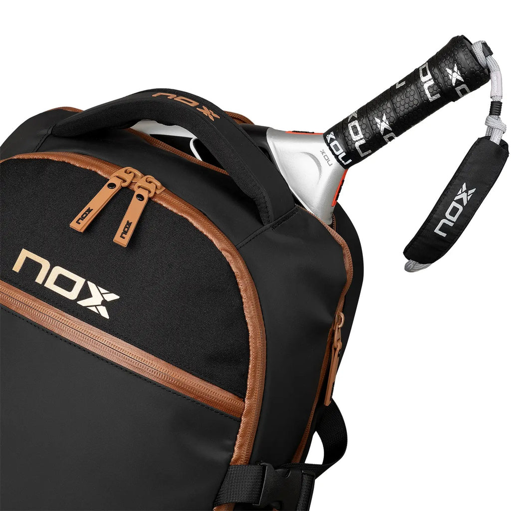 BACKPACK NOX LUXURY OPEN SERIES BLACK BROWN