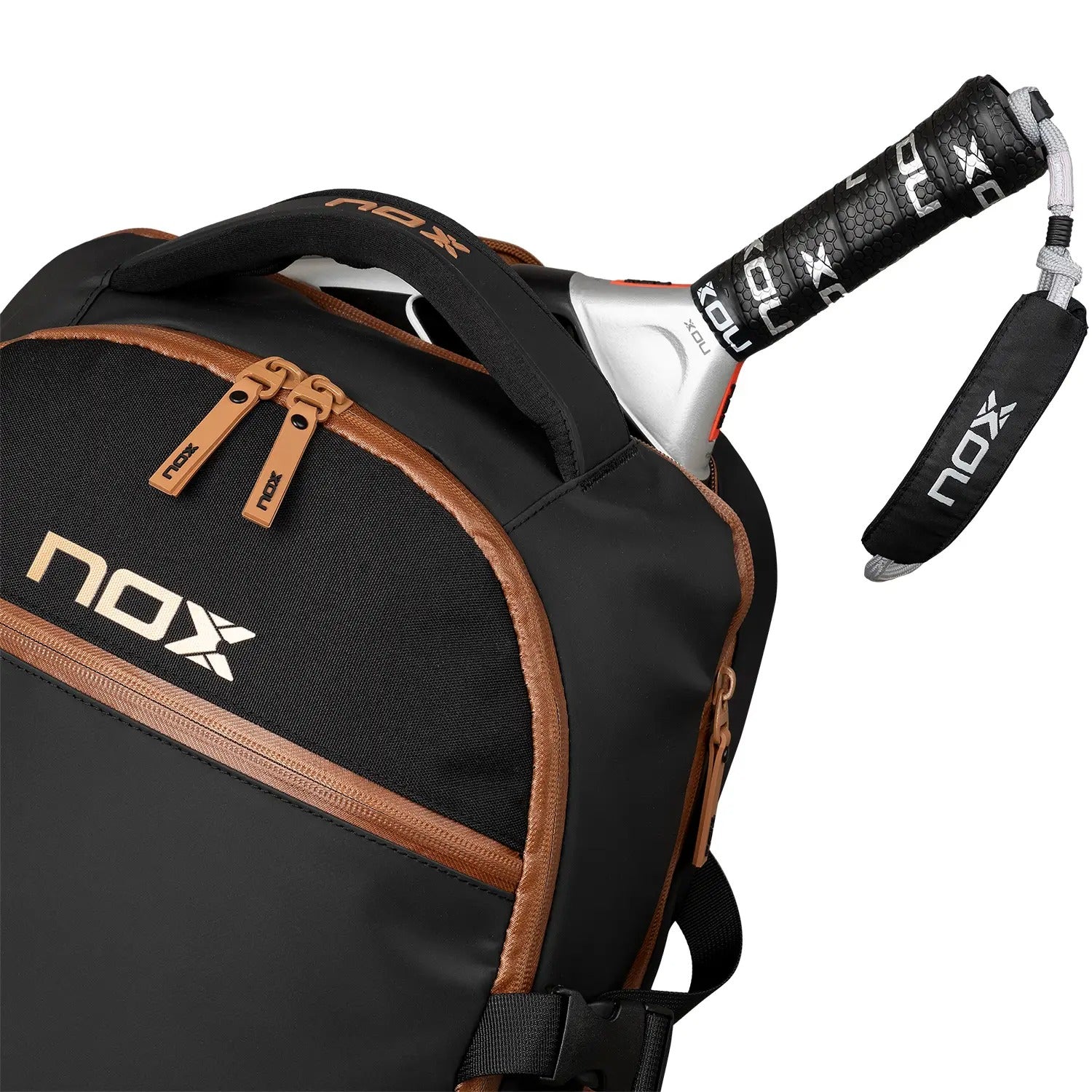 BACKPACK NOX LUXURY OPEN SERIES BLACK BROWN