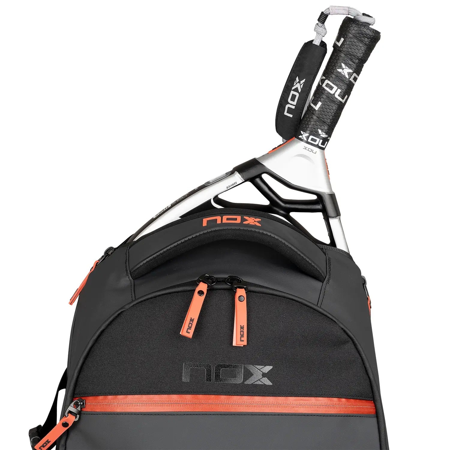 BACKPACK NOX LUXURY OPEN SERIES BLACK RED