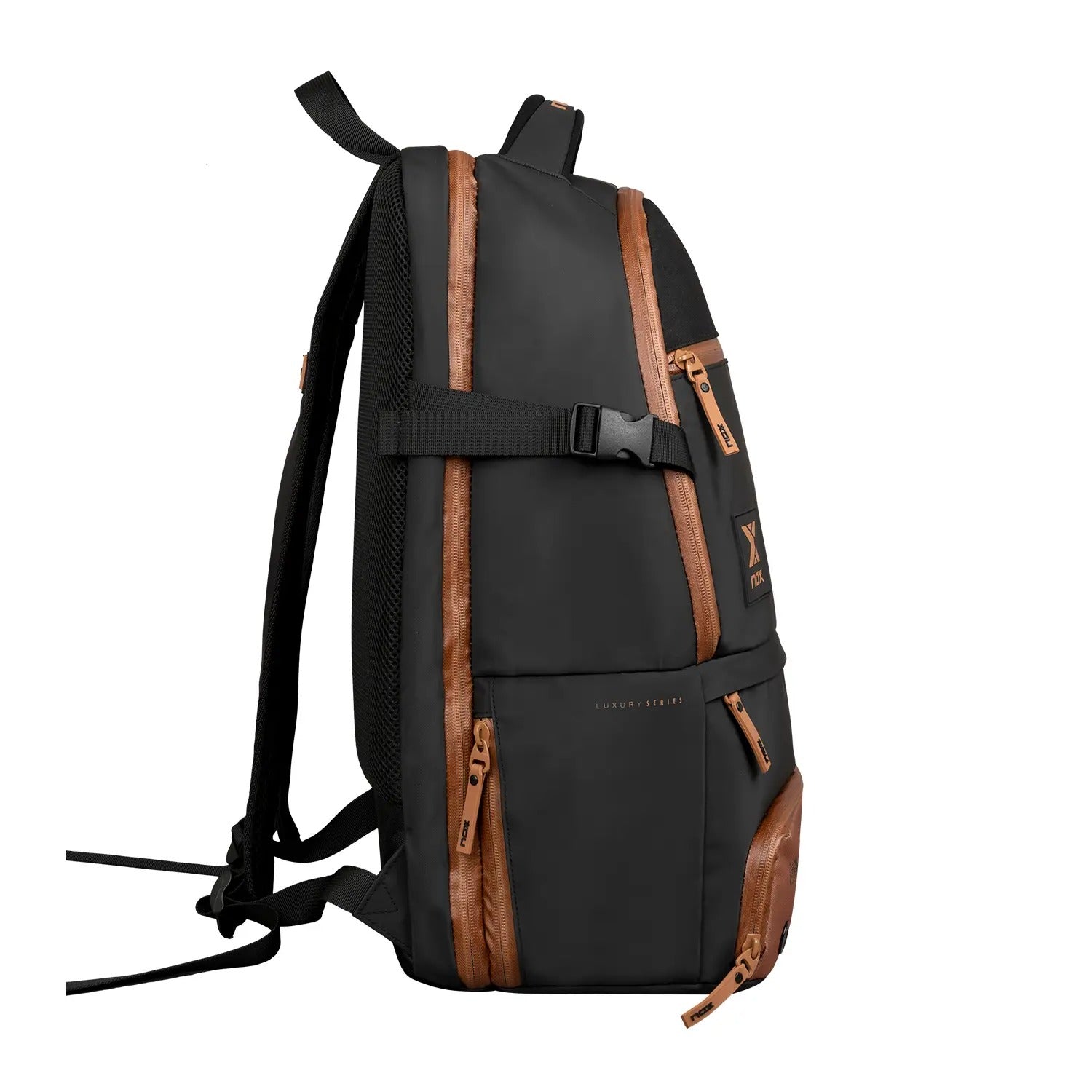 BACKPACK NOX LUXURY OPEN SERIES BLACK BROWN