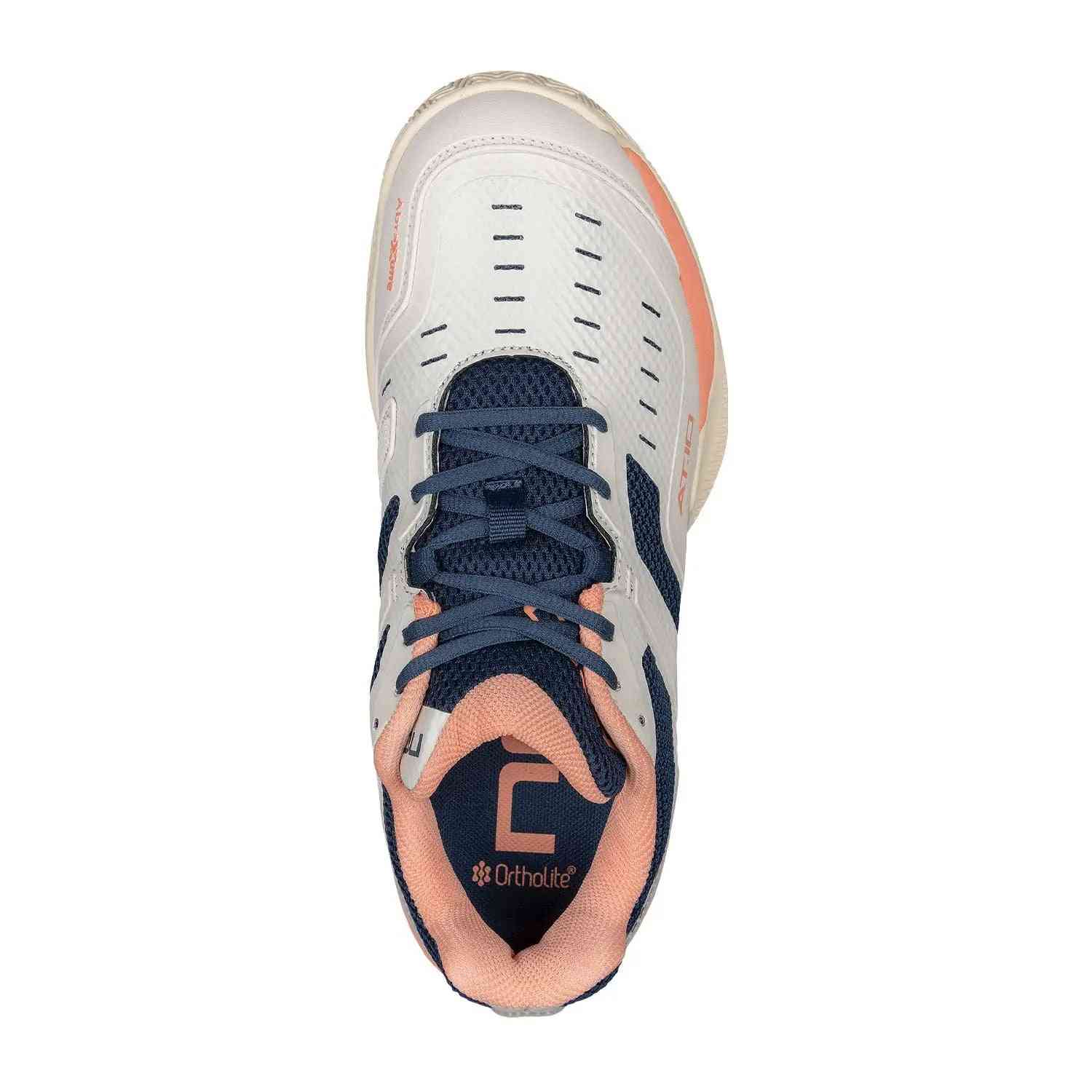 Top view of Nox AT10 Pro Calat10gati Coral Women's athletic shoe with Ortholite insole and ventilated upper for enhanced comfort.
