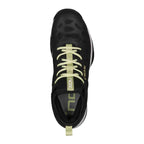 Top view of Nox Nerbo Caluxnerblsl black athletic shoe showing lace-up design and padded collar for enhanced foot support and fit.