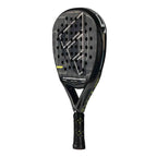 Side view of Adidas Adipower 10 Anniversary padel racket showing aerodynamic frame and textured surface for enhanced spin. Premium paddle for advanced players.