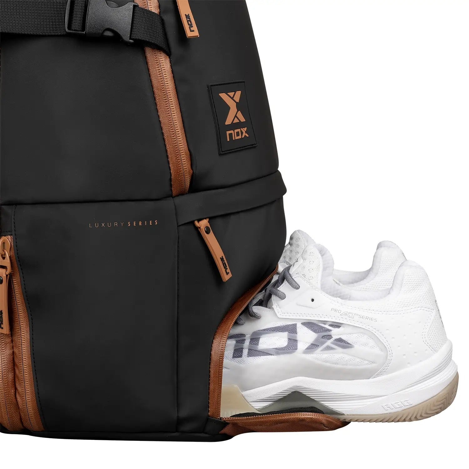 BACKPACK NOX LUXURY OPEN SERIES BLACK BROWN