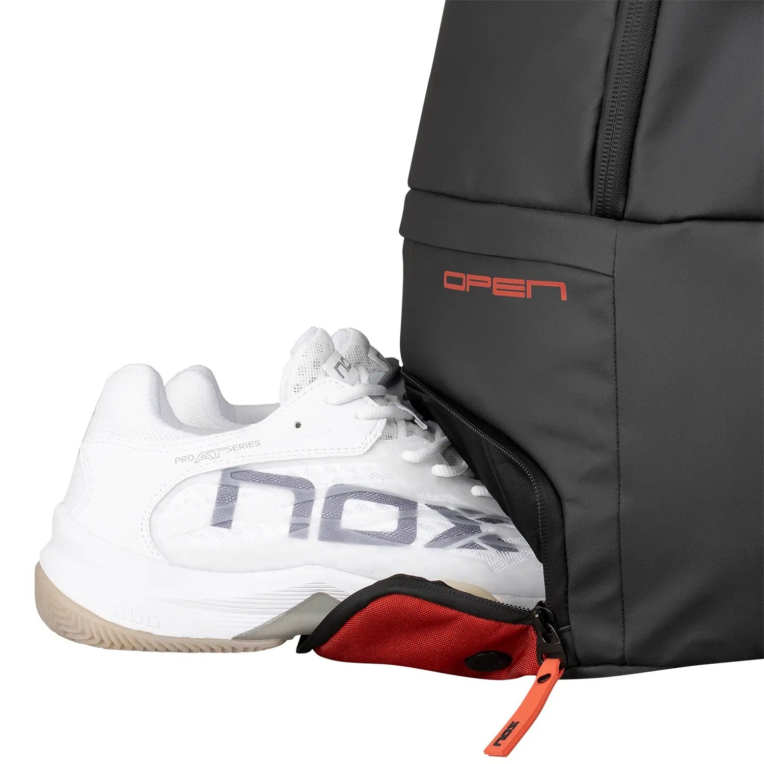 BACKPACK NOX LUXURY OPEN SERIES BLACK RED