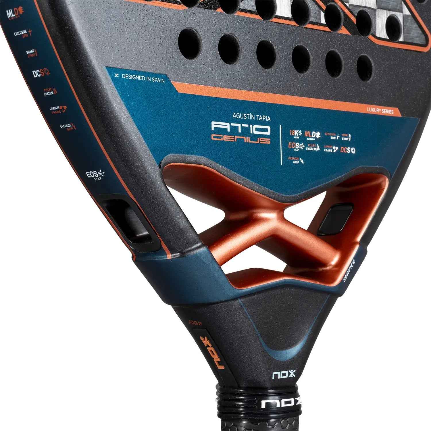 NOX AT10 GENIUS ATTACK 18K ALUM BY AGUSTIN TAPIA 2025 - Ace Padel Store
