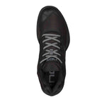 Top view of Nox ML10 Hexa Calmlhexblgs Black padel shoe showing lace-up design and cushioned tongue for enhanced comfort and fit.