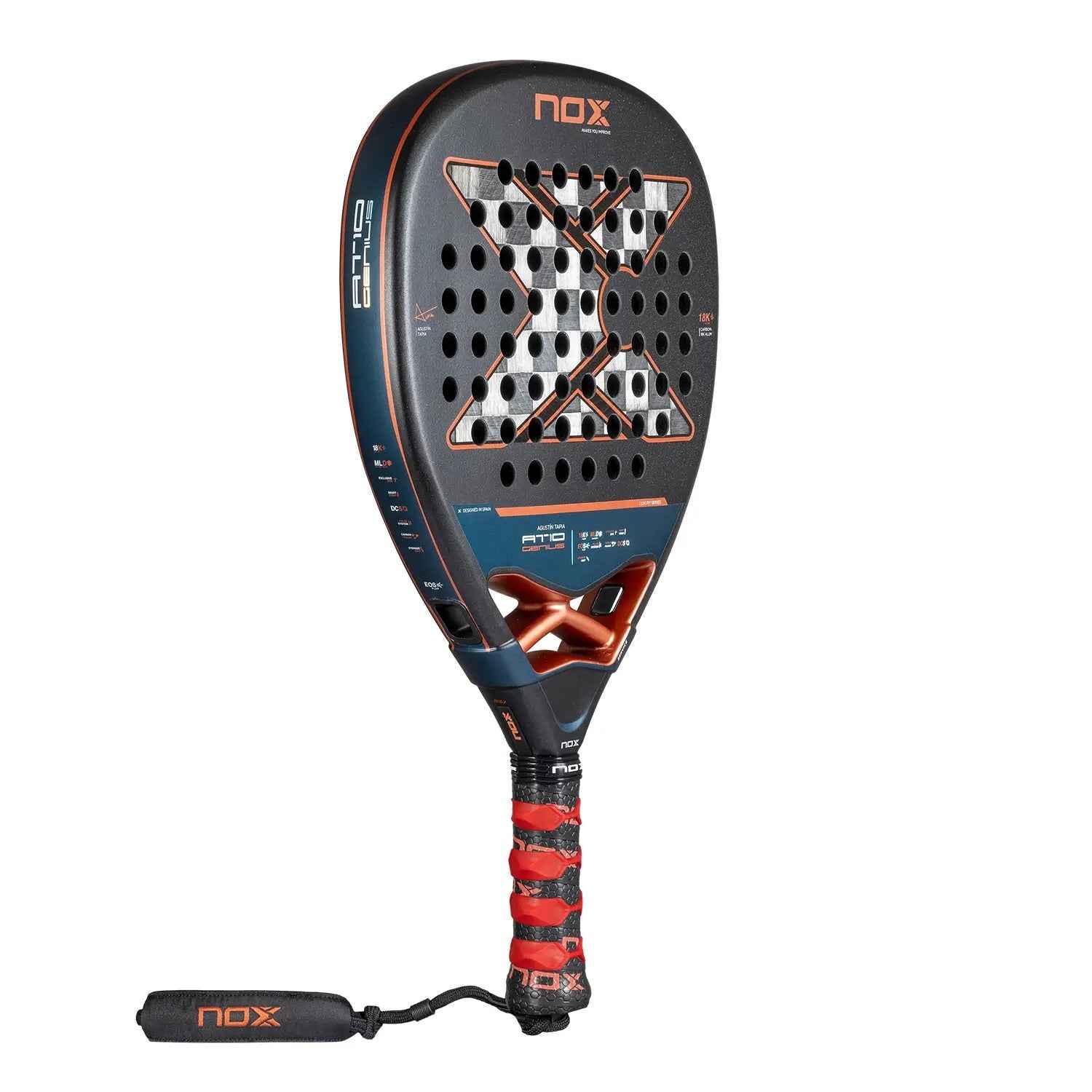 NOX AT10 GENIUS ATTACK 18K ALUM BY AGUSTIN TAPIA 2025 - Ace Padel Store