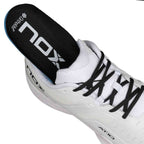Nox AT10 Pro Calat10white White with removable Ortholite insole, designed for advanced comfort and moisture management during intense play.